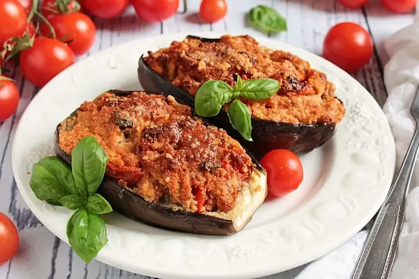 Stuffed aubergines Calabrian Style