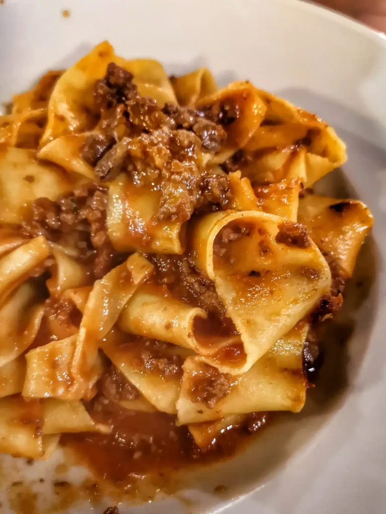 Pappardelle con Ragù di Cinghiale